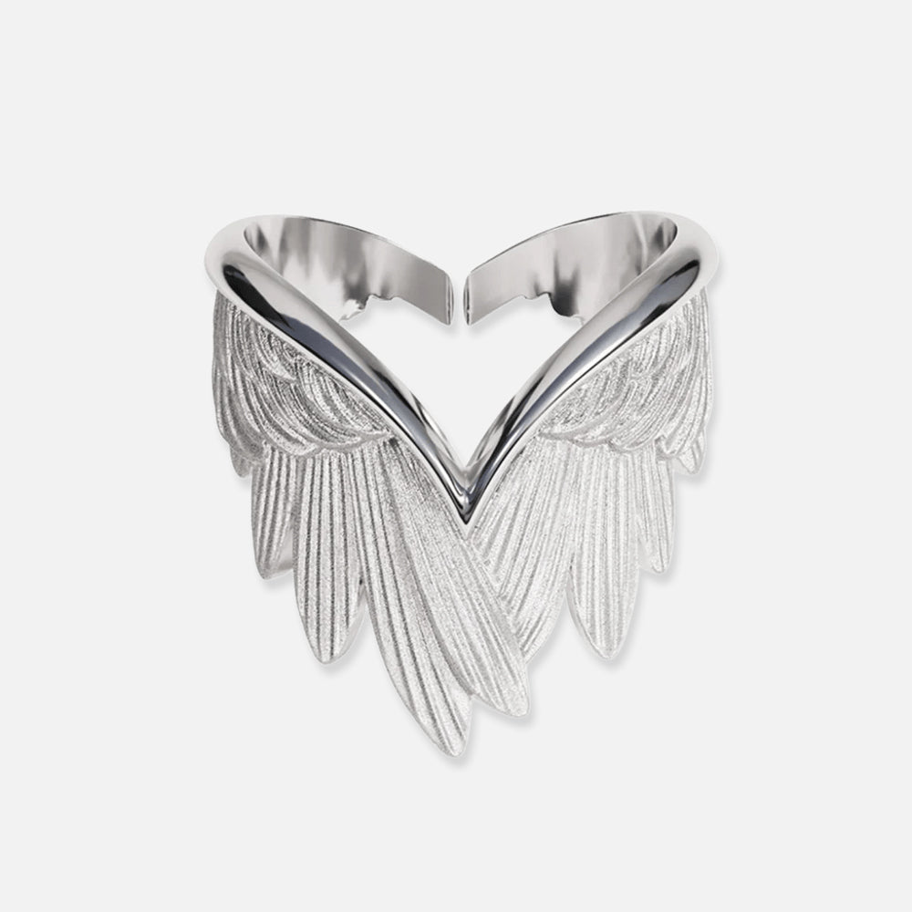 Thaya Heart-Shaped Protective Wings Ring