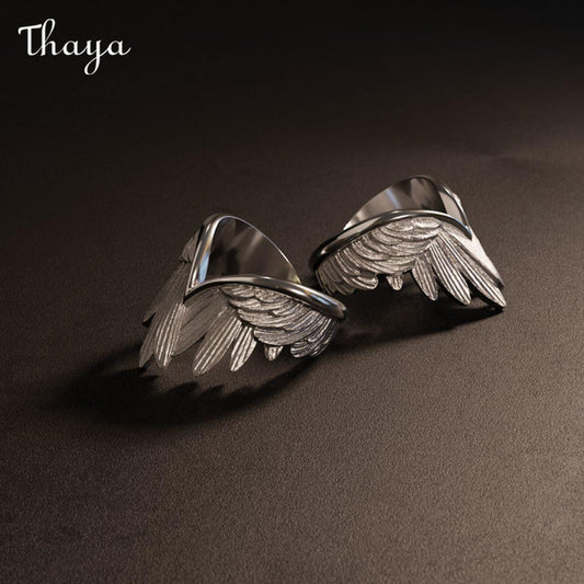 Thaya Heart-Shaped Protective Wings Ring
