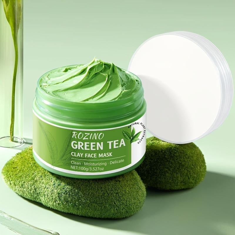 ROZINO Green Tea Cleansing Clay Mask (Deep Cleansing/Moisturizing/Pore Care) lambena skin care