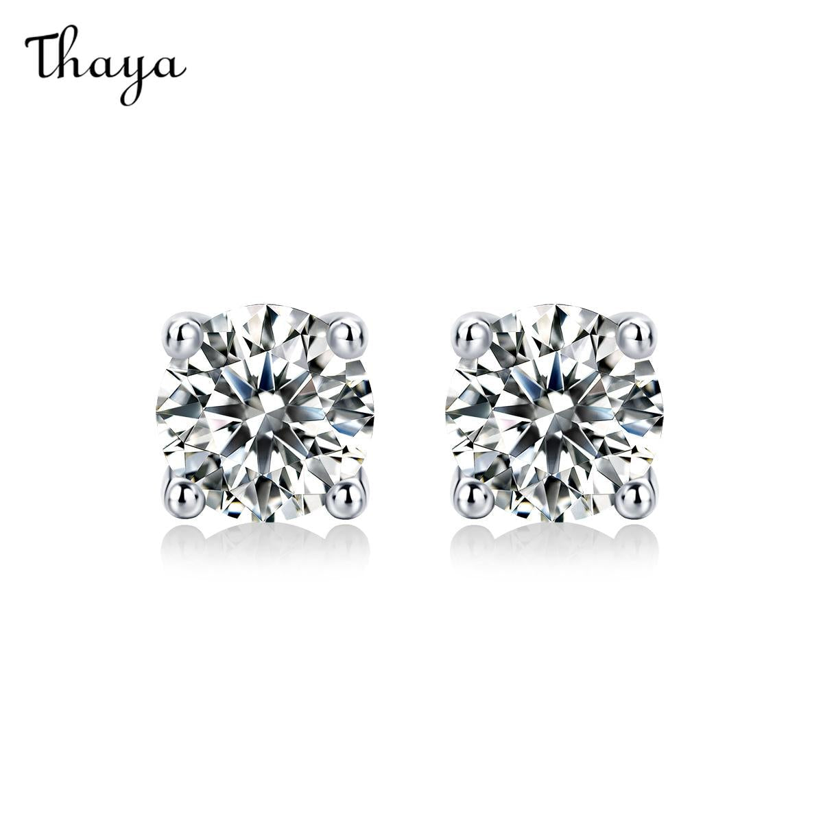 Thaya Pure Love S925 Silver Moissanite Earrings