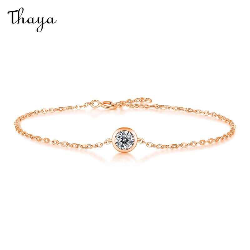 Thaya S925 Sterling Silver Moissanite Perception Bubble Bracelet