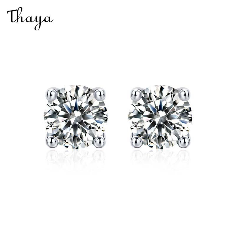 Thaya Pure Love S925 Silver Moissanite Earrings