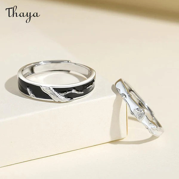 Thaya 925 Silver Eternal Love Couple Rings & Bracelets
