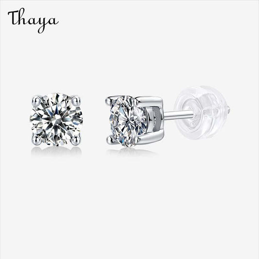 Thaya Pure Love S925 Silver Moissanite Earrings