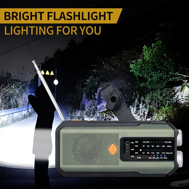 🥳2026 HOT SALE🥳 50% OFF!🔥Solar Hand-Crank Emergency Weather Radio