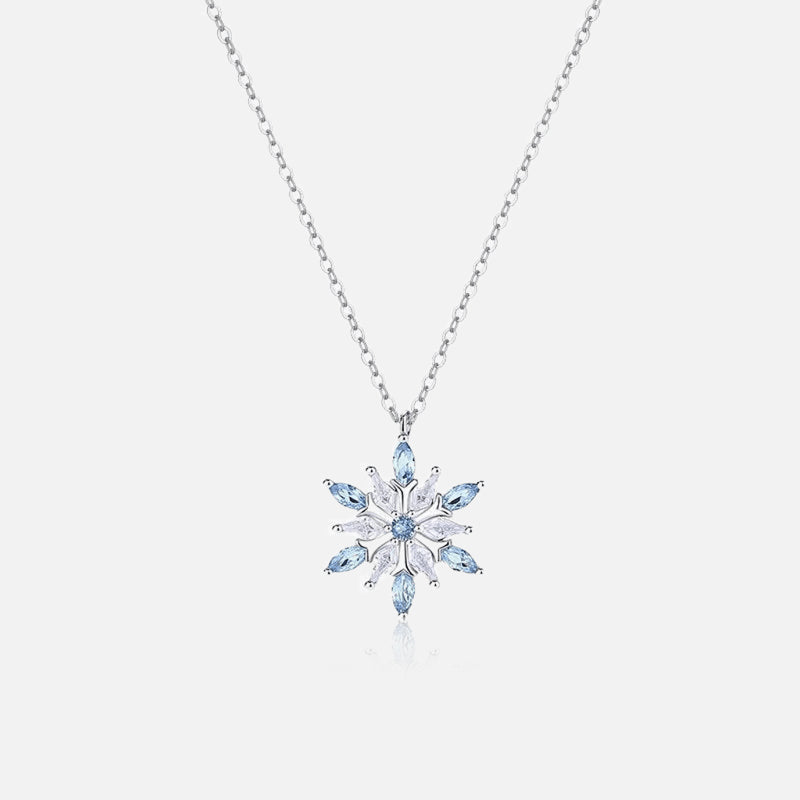 Thaya 925 Silver Damilra Snowflake Necklace