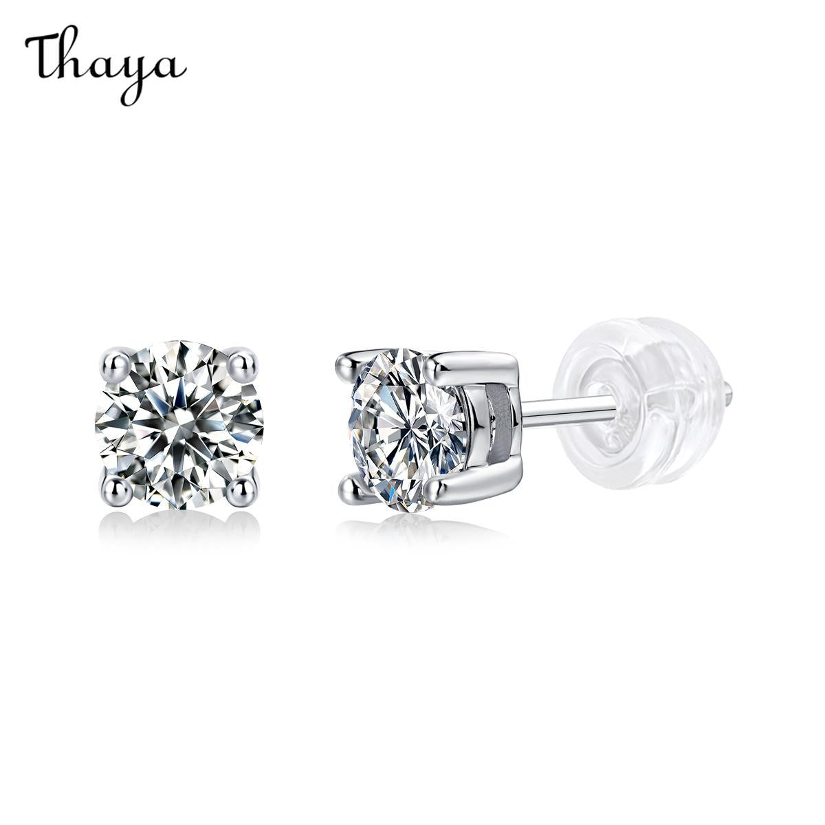 Thaya Pure Love S925 Silver Moissanite Earrings