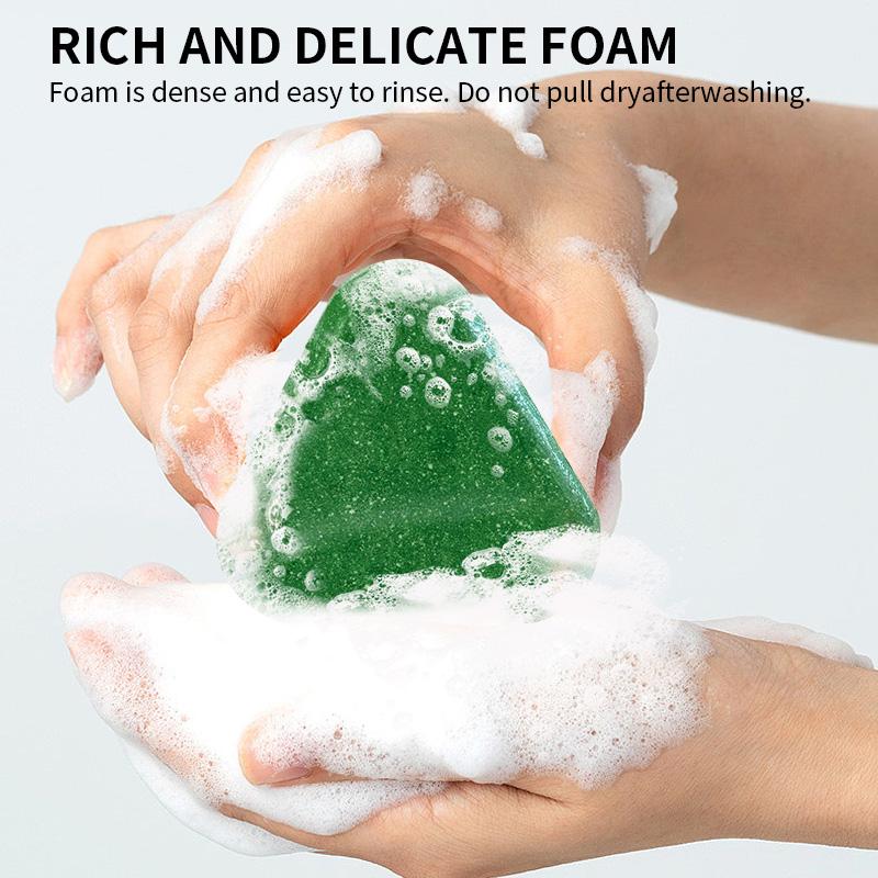 ROZINO Usman Grass & Leaf of Oriental Arborvitae Shampoo Soap Bar for Hair Growth & Gray Hair Reversal - Natural Thinning Hair Loss Treatment with Ginseng Polygonum Multiflorum Rosemary