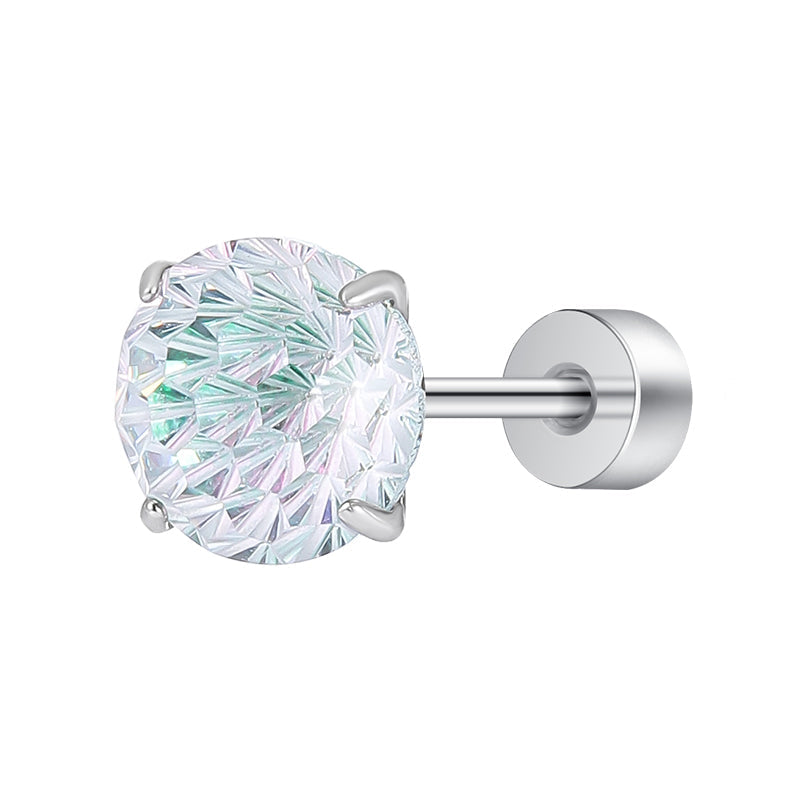 Thaya Mint Green  Fireworks Cut Earrings