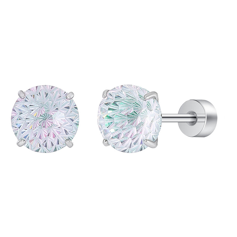 Thaya Mint Green  Fireworks Cut Earrings