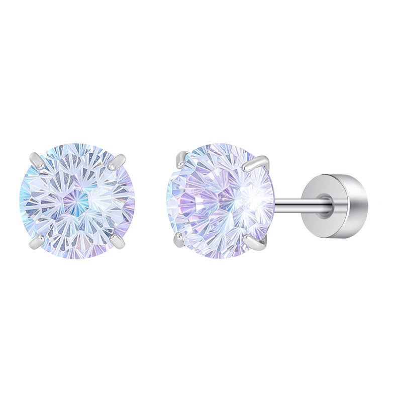 Thaya Mint Green  Fireworks Cut Earrings