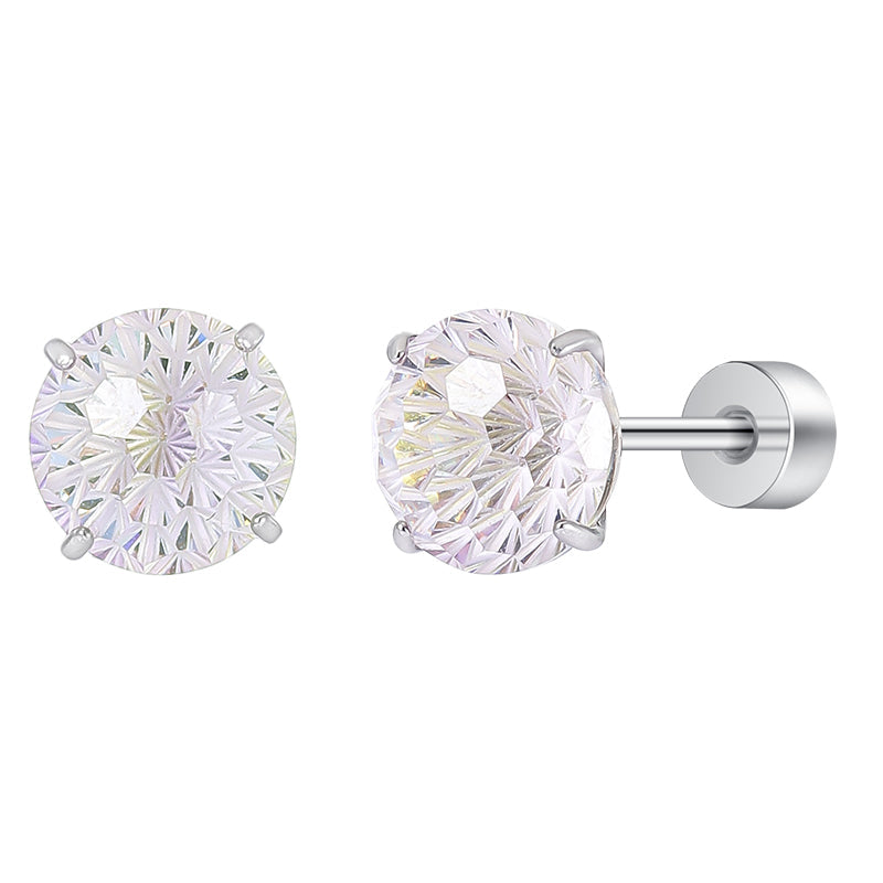 Thaya Mint Green  Fireworks Cut Earrings