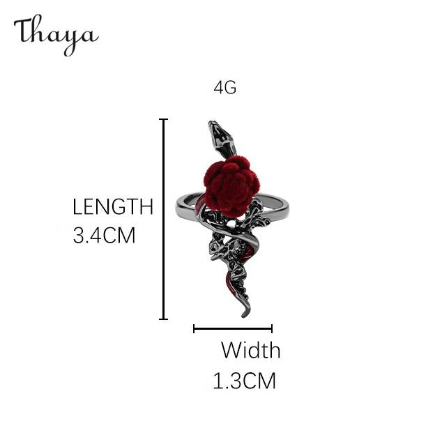 Thaya Sweet Cool Girl Rose Jewelry Set
