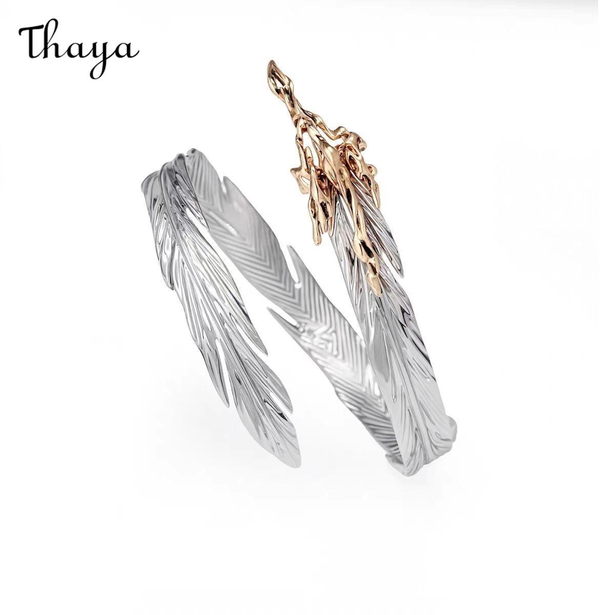 Thaya Subculture Punk Feather Bracelet