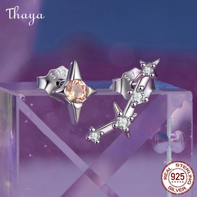Thaya S925 Silver Zodiac Constellation Earrings