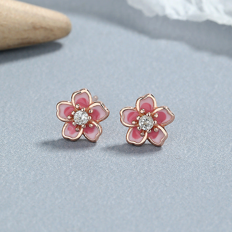 Thaya S925 Silver Colorful Flower Earrings