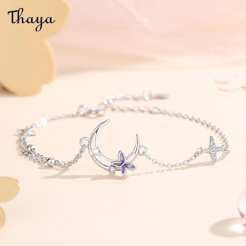 Thaya Moon &Star Butterfly  Bracelet & Necklace