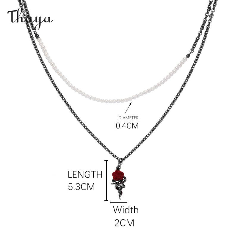 Thaya Sweet Cool Girl Rose Jewelry Set
