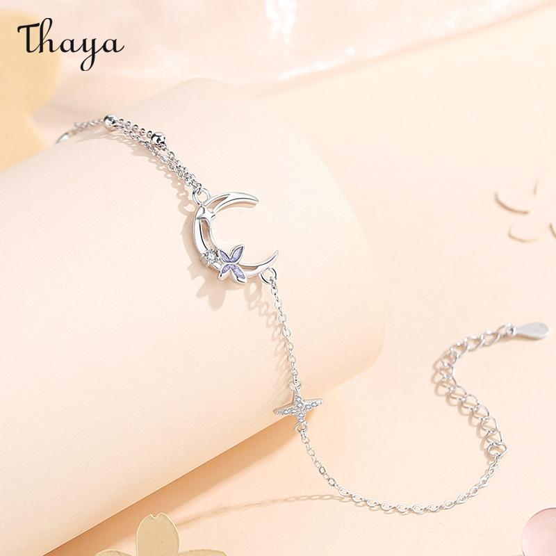 Thaya Moon &Star Butterfly  Bracelet & Necklace