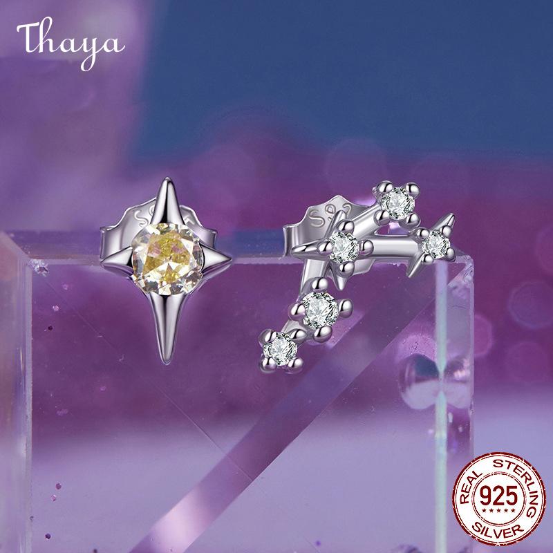Thaya S925 Silver Zodiac Constellation Earrings