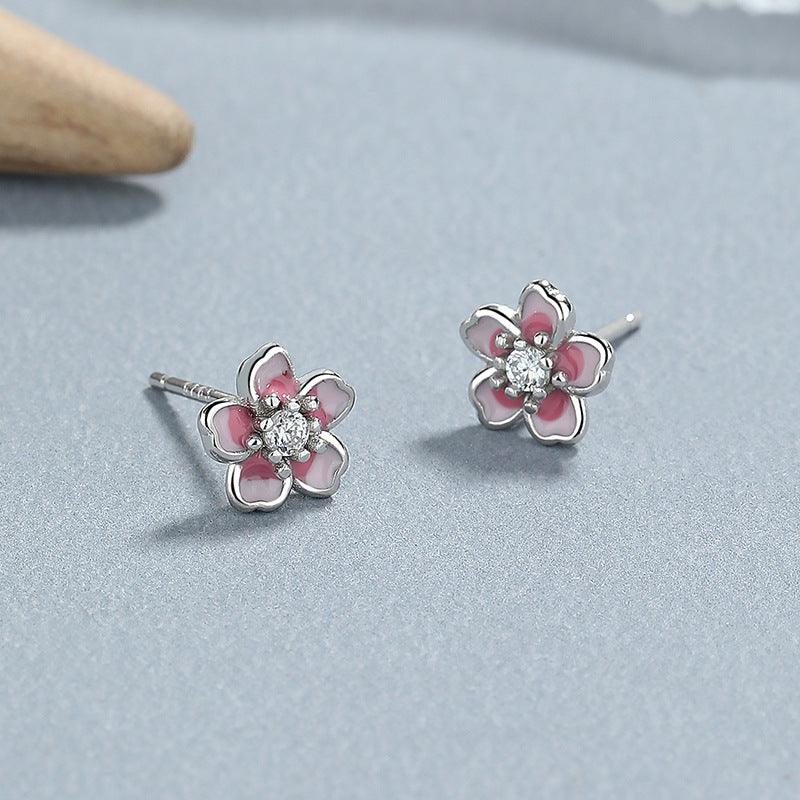 Thaya S925 Silver Colorful Flower Earrings