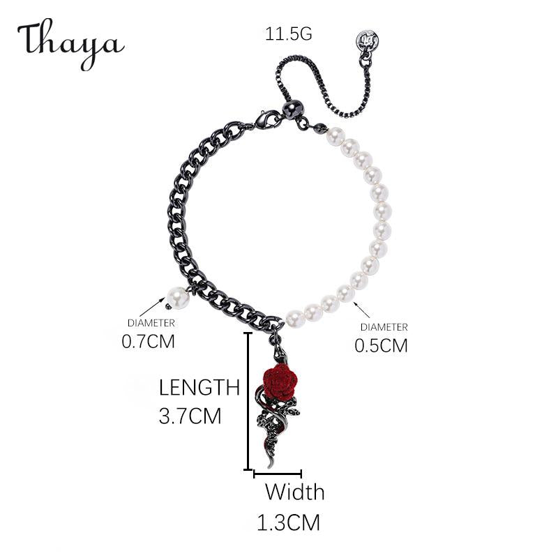 Thaya Sweet Cool Girl Rose Jewelry Set
