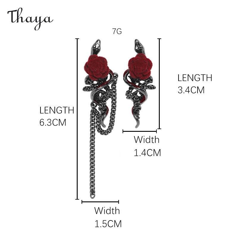 Thaya Sweet Cool Girl Rose Jewelry Set