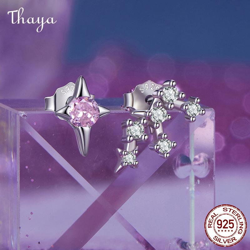 Thaya S925 Silver Zodiac Constellation Earrings