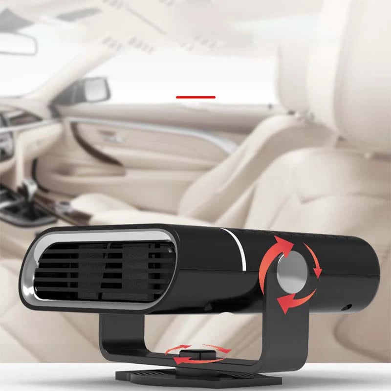 2-in-1 Portable Car Heater with 360° Rotation