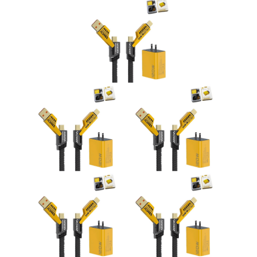 120W Dual USB & Dual Type-C Fast Charger
