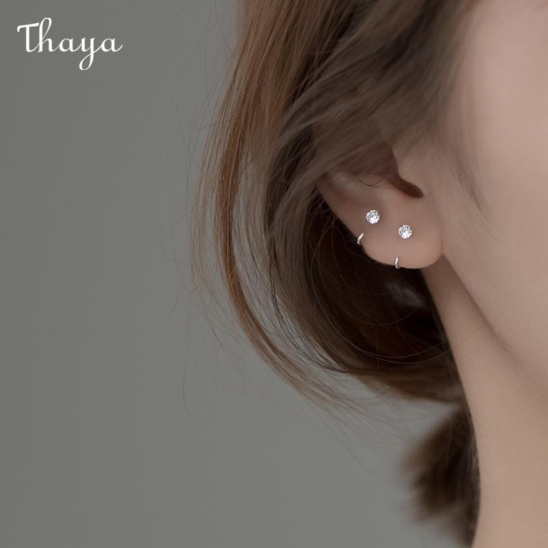 Thaya 925 Silver Chic Elegance Earrings