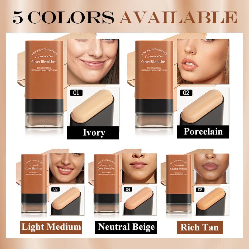 🎁2025 Hot Sale💕Hydrating Lightweight Foundation Stick with Brush