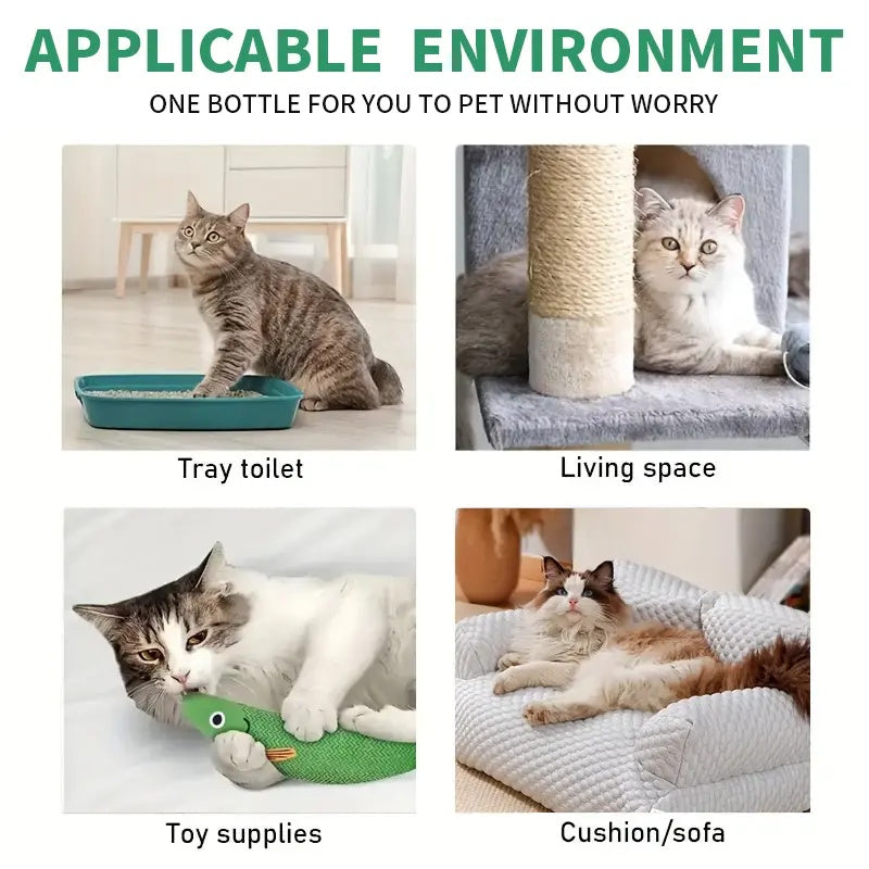 Green Power! ROZINO Cat Spray: Odor - Free & All - Natural