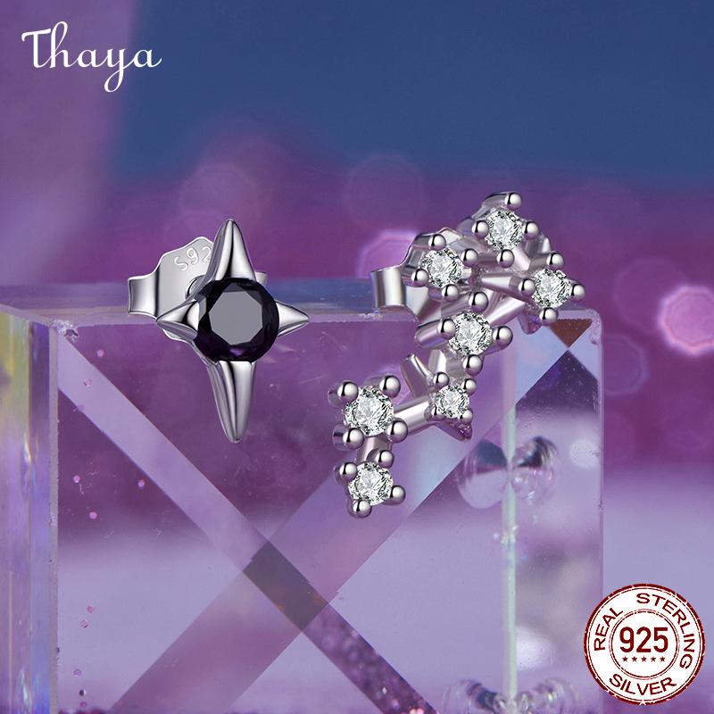 Thaya S925 Silver Zodiac Constellation Earrings