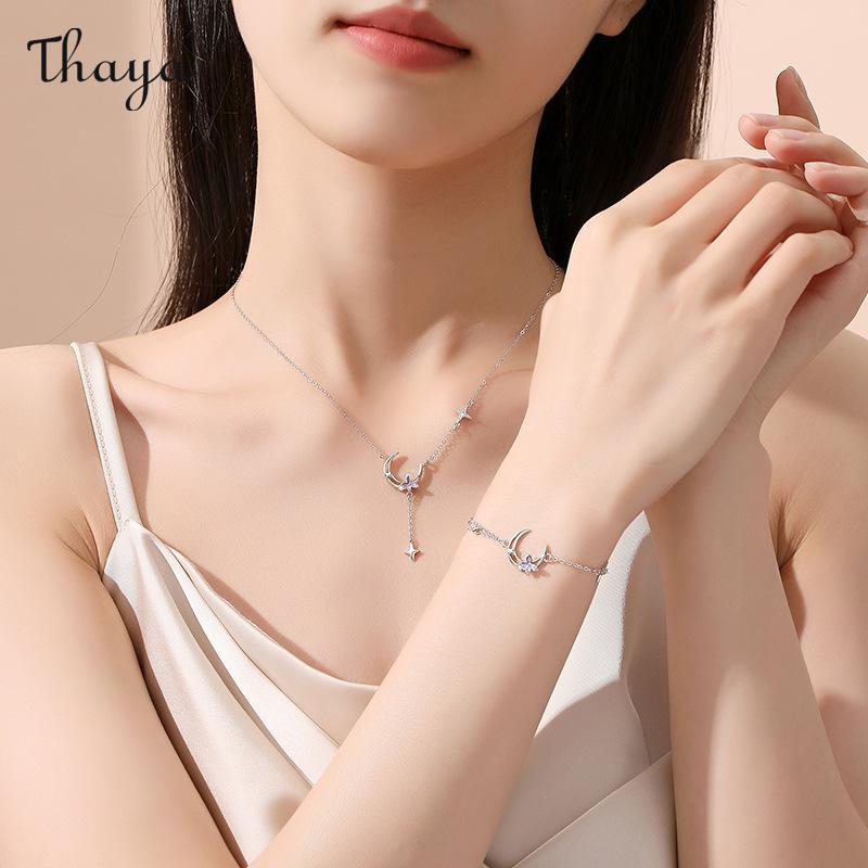 Thaya Moon &Star Butterfly  Bracelet & Necklace
