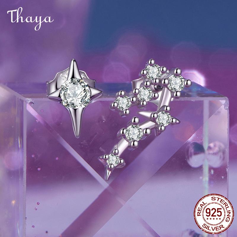 Thaya S925 Silver Zodiac Constellation Earrings