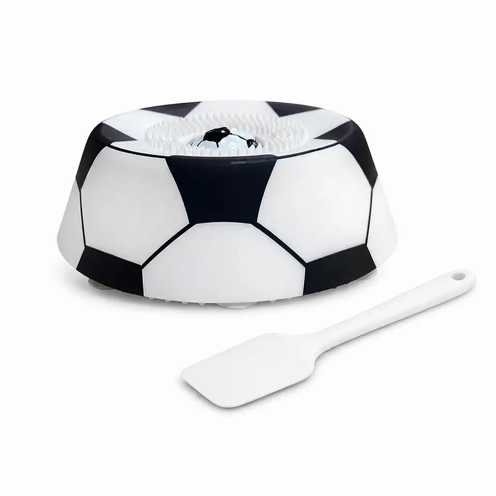 Style Multi purpose dog bowl with Free Peanut Butter Spatula,Dog Liquid Slow Feeder,Lick Bowl Mat with Ball ,8 Extra Large Suction Cups,No Mess Liquid Treat Enrichment Bowl for Dogs