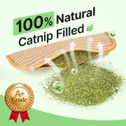 Potaroma Interactive Catnip Chew Toy with [6000mg A+ Organic Catnip], Soft Sisal Material Scratching and Kicker Cat Toys for Indoor Kittens, Drives Bored Cats Crazy with Fun