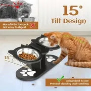 Multi-Layer Elevated Cat Feeder with Pet Food and Water Bowls, Includes 3 Stands, Easy-to-Assemble and Portable Design, Ideal for Multiple Cats tiktokshopspringglowup SummerVibes petlovers