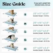Lesure Cooling Orthopedic Dog Thick Mat – Q-Max>0.5 Cooling Mat with Washable Cover, Egg Crate Foam Non-Slip Bed for Extra Large Dogs,Deals For You Days