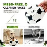Style Multi purpose dog bowl with Free Peanut Butter Spatula,Dog Liquid Slow Feeder,Lick Bowl Mat with Ball ,8 Extra Large Suction Cups,No Mess Liquid Treat Enrichment Bowl for Dogs