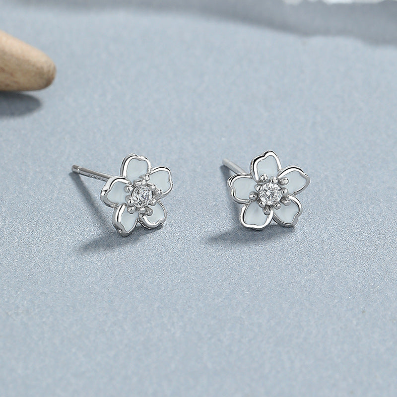 Thaya S925 Silver Colorful Flower Earrings