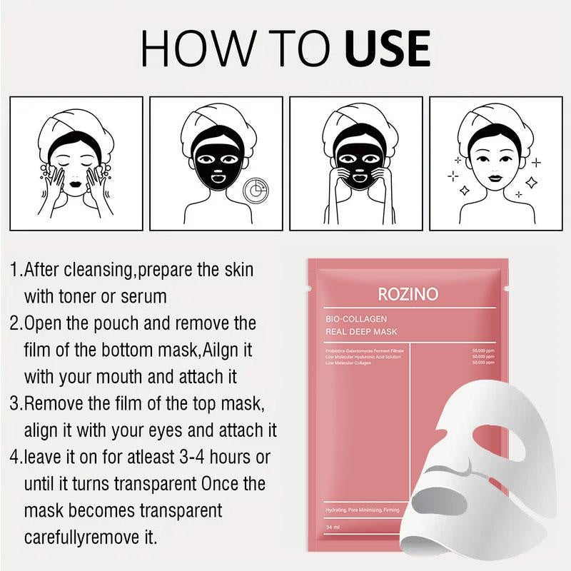 One-piece facial mask