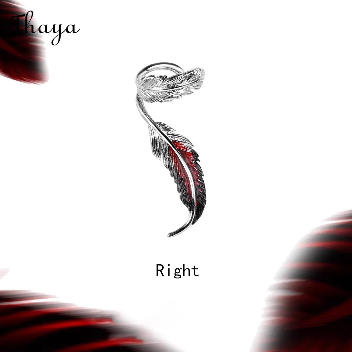 Thaya 🔥 Feather  Tassel Ear Cuff Earring🔥