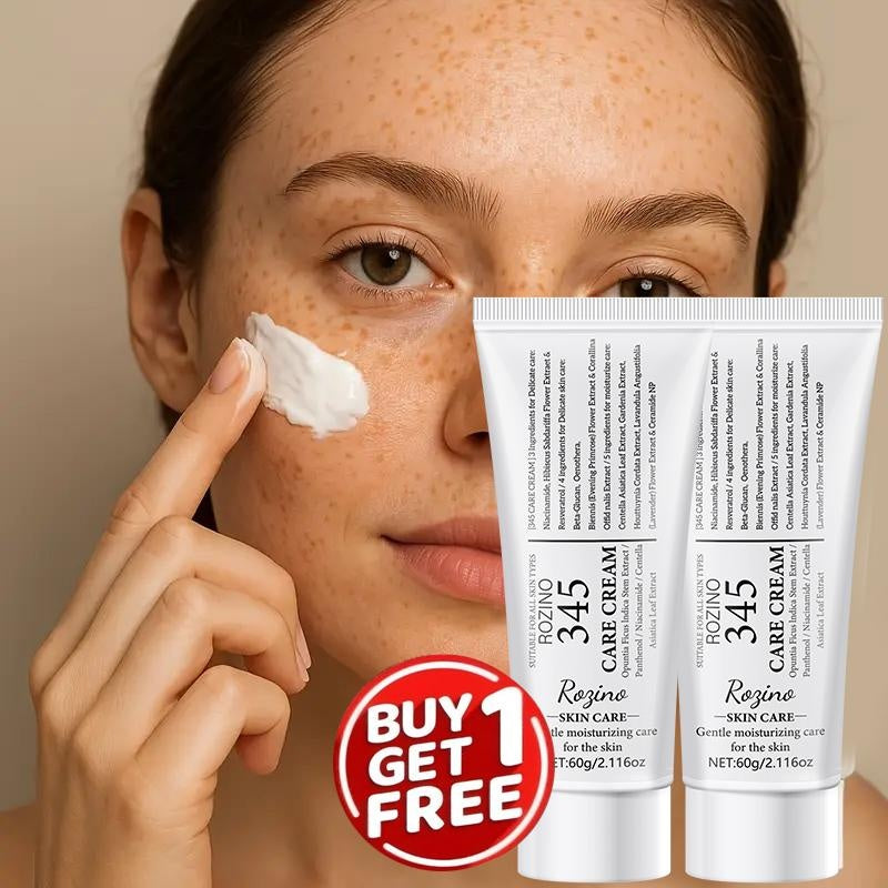 ROZINO 345 Care Cream - Gentle Facial Moisturizer for All Skin Types, 60g, Contains No Ingredients Specified, Moisturizes & Soothes