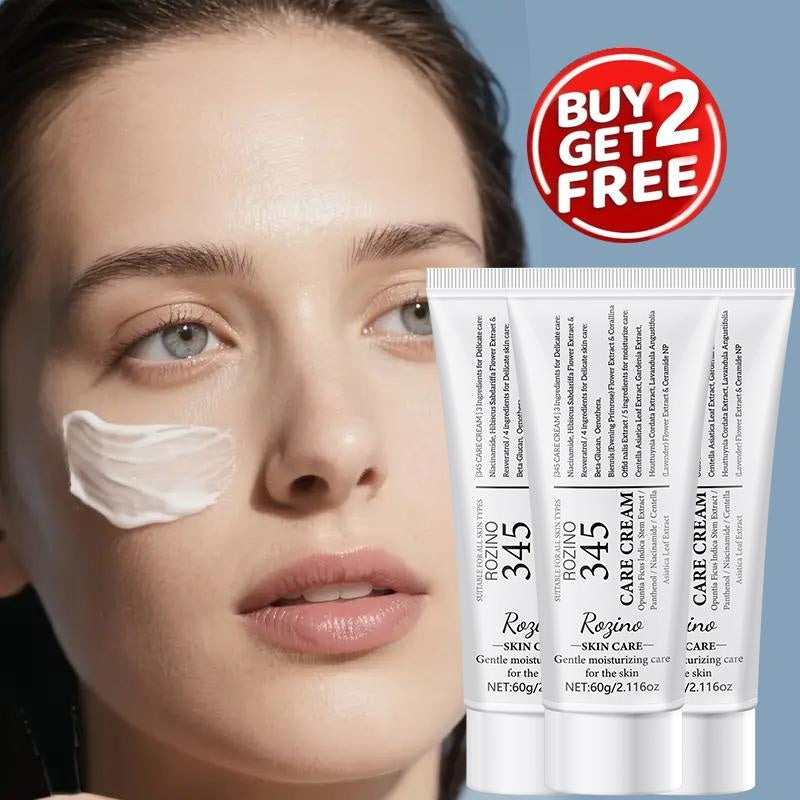 ROZINO 345 Care Cream - Gentle Facial Moisturizer for All Skin Types, 60g, Contains No Ingredients Specified, Moisturizes & Soothes