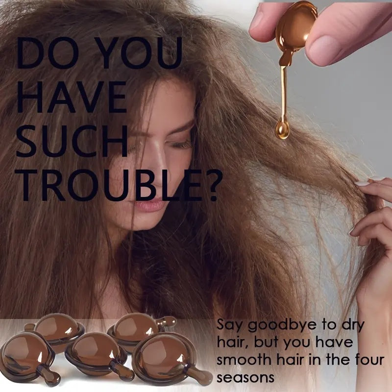 ROZINO Caffeine Hair Capsules Super Smooth & Glossy Magic for Enhanced Hair Shine and Brilliance