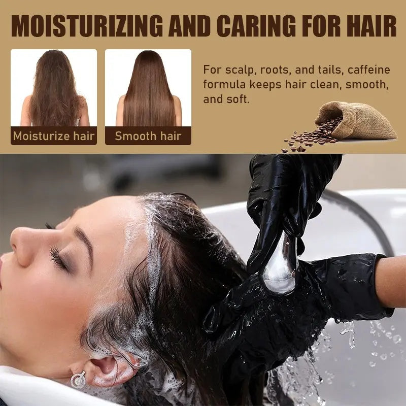ROZINO Caffeine Shampoo Soap - Deep Cleansing for Scalp Hair Loss, Organic Hair Oil Control, Solid Shampoo for Hair Growth, Refreshing & Hydrating Soap, 60g