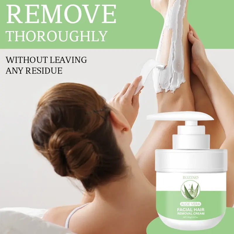 Rozino Coconut Oil Hair Removal Cream - Mild Formula for Easy Hair Removal - Gentle Wax for Sensitive Skin - 100g Container Body Care Cosmetic