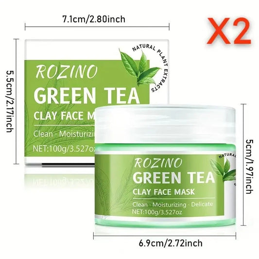 ROZINO Green Tea Cleansing Clay Mask (Deep Cleansing/Moisturizing/Pore Care) lambena  skin  care